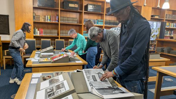Participants enjoying the collections